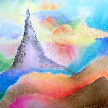 Pastel drawing